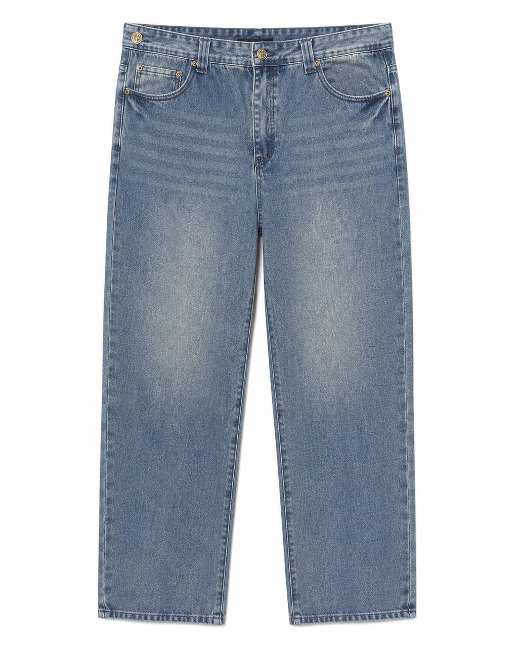 Original Fables Vintage Wash Baggy Jeans – Blue
