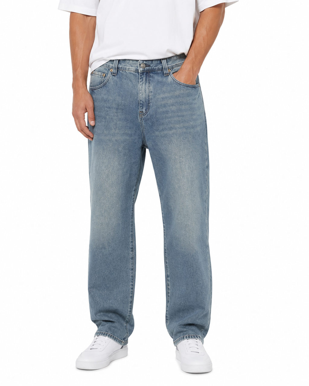 Original Fables Vintage Wash Baggy Jeans – Blue