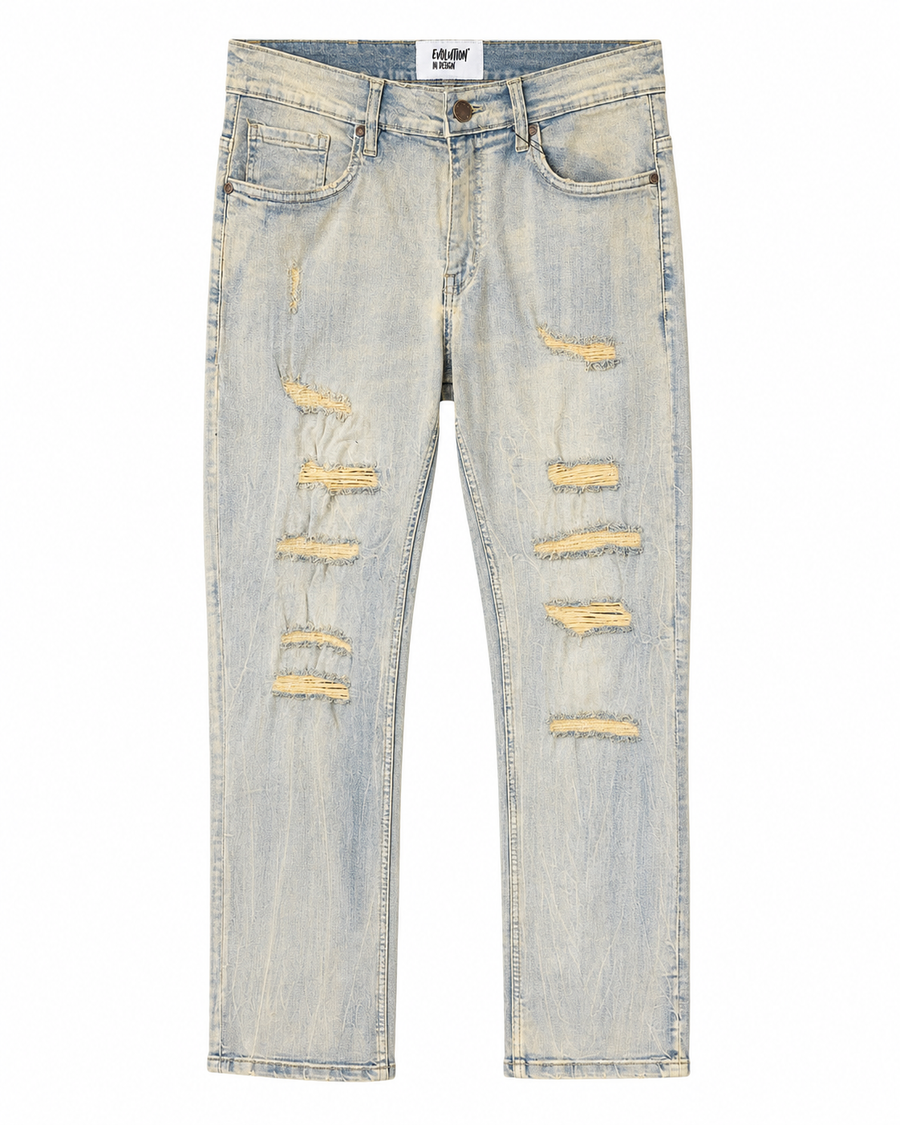 MEN'S ELITE RELAXED STRAIGHT DENIM PANT - ICE TINT