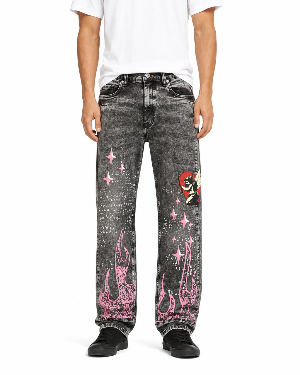 MEN'S DREAMS SLIM STRAIGHT DENIM PANT - WASH BLK