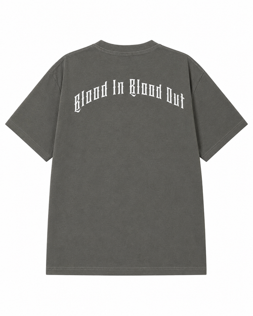 Blood In Blood Out Bound By Honor Graphic Tee – Charcoal