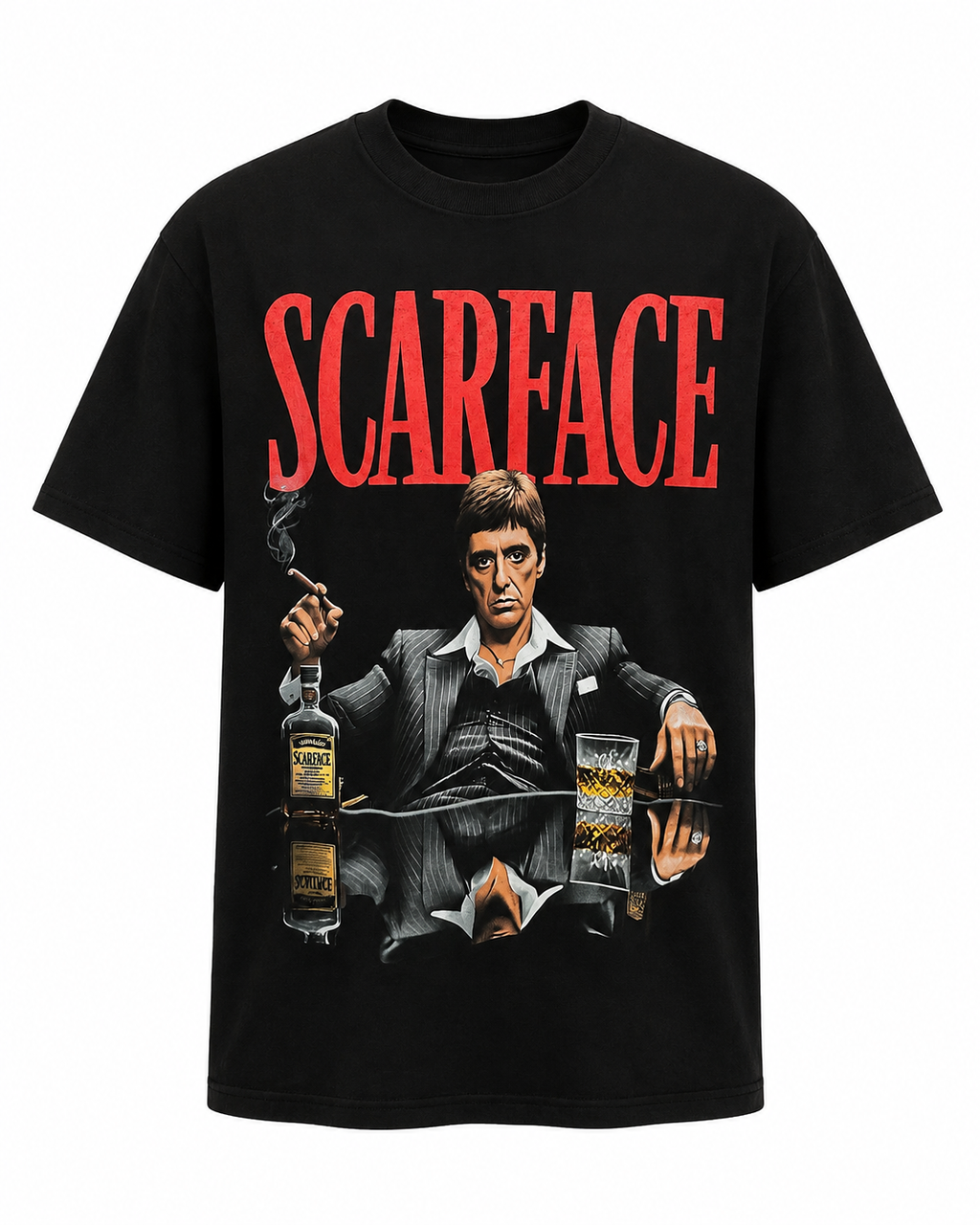 Scarface Tony Montana Graphic Tee – Black