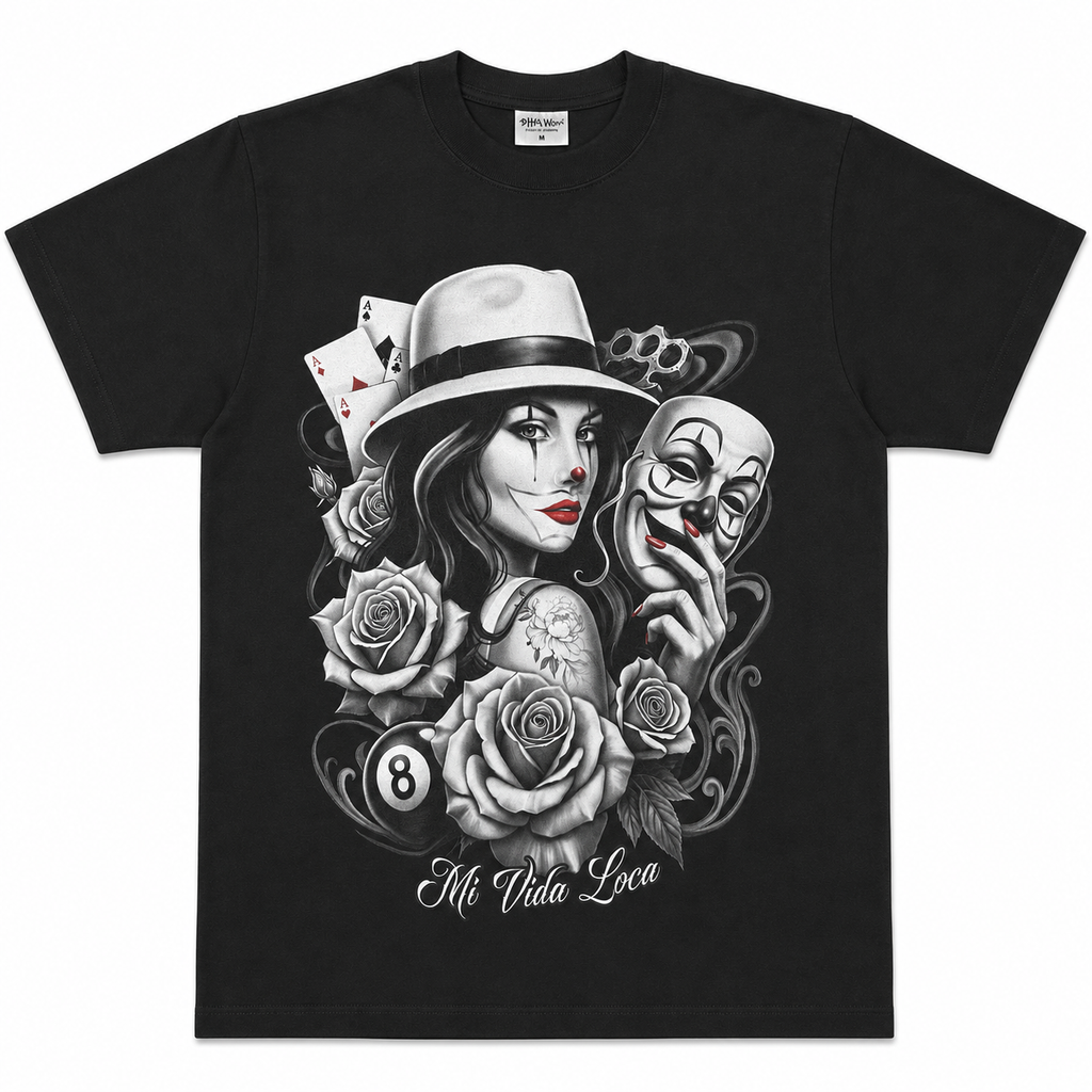Mi Vida Loca Graphic Tee – Black