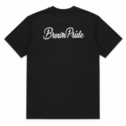 Brown Pride Lowrider Graphic Tee - Black