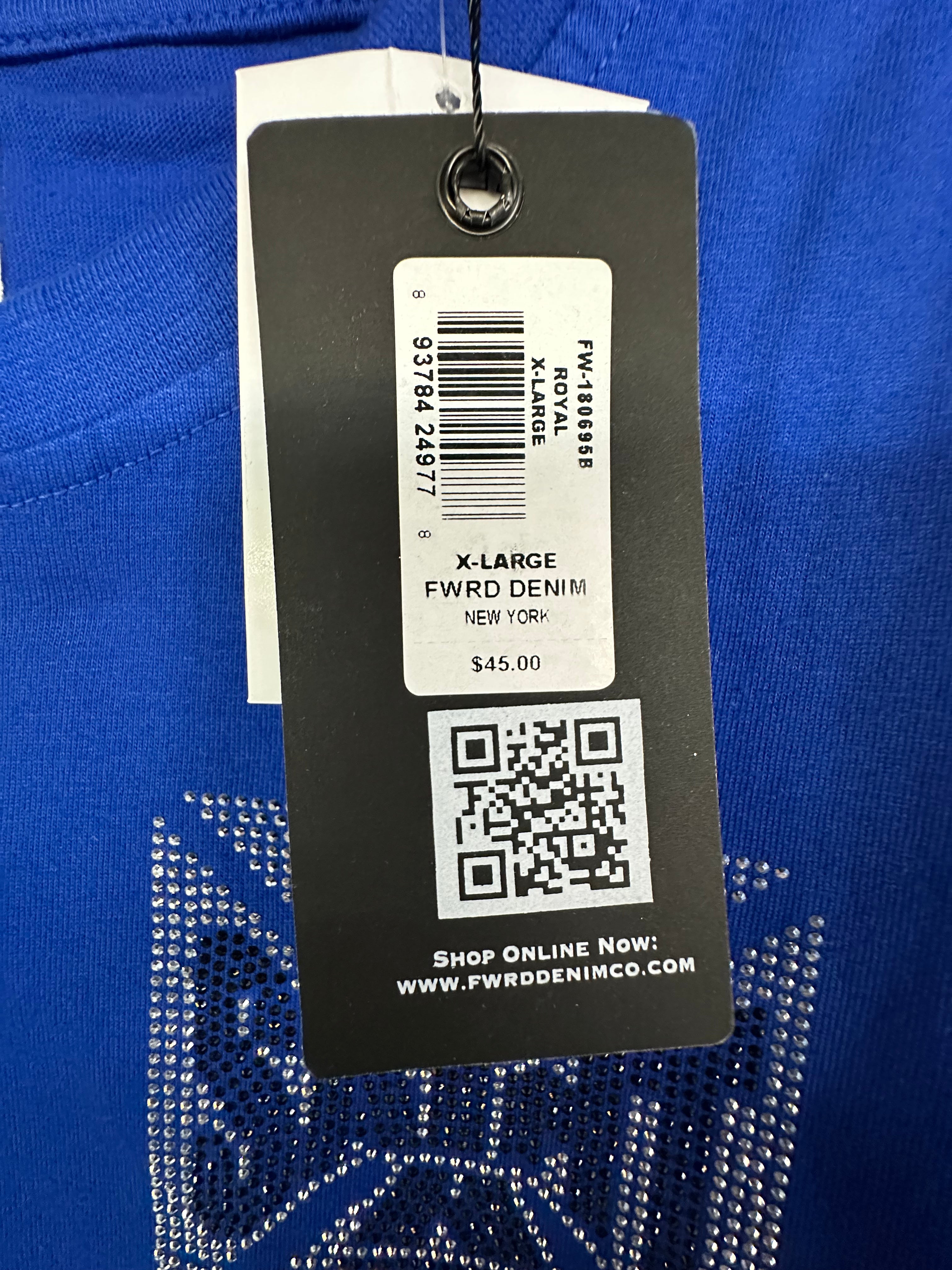 MEN'S SAINT CRYSTAL S/SLV TEE - BLUE