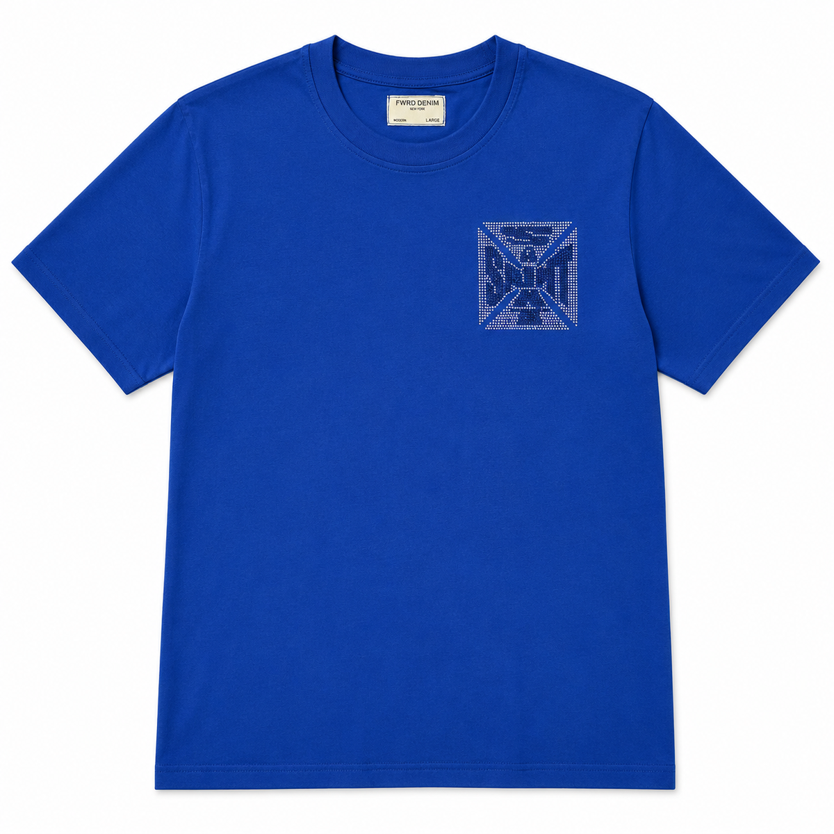 MEN'S SAINT CRYSTAL S/SLV TEE - BLUE