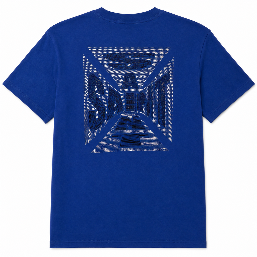 MEN'S SAINT CRYSTAL S/SLV TEE - BLUE