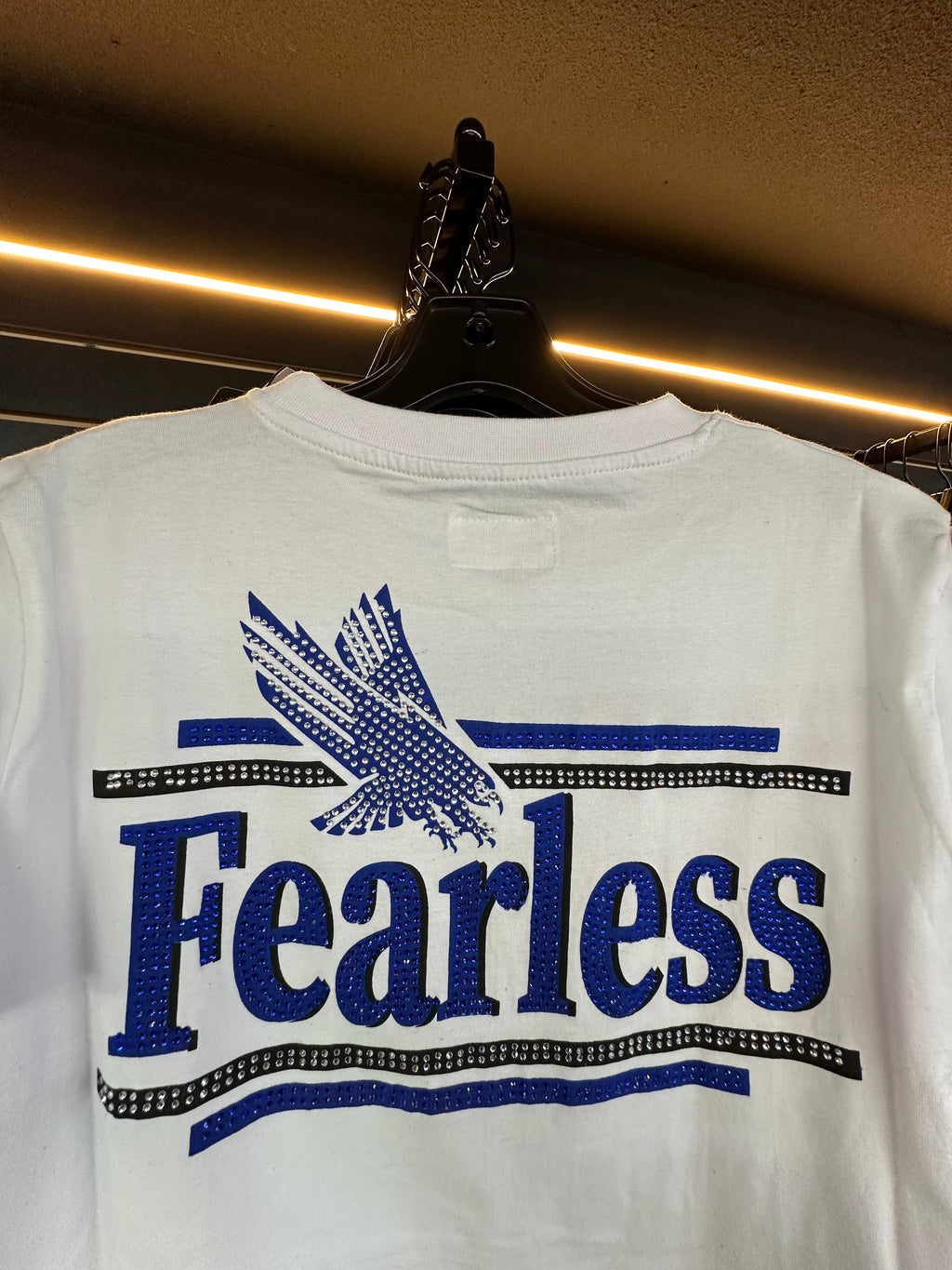 MEN'S FEARLESS S/SLV TEE - WHITE/ROYAL