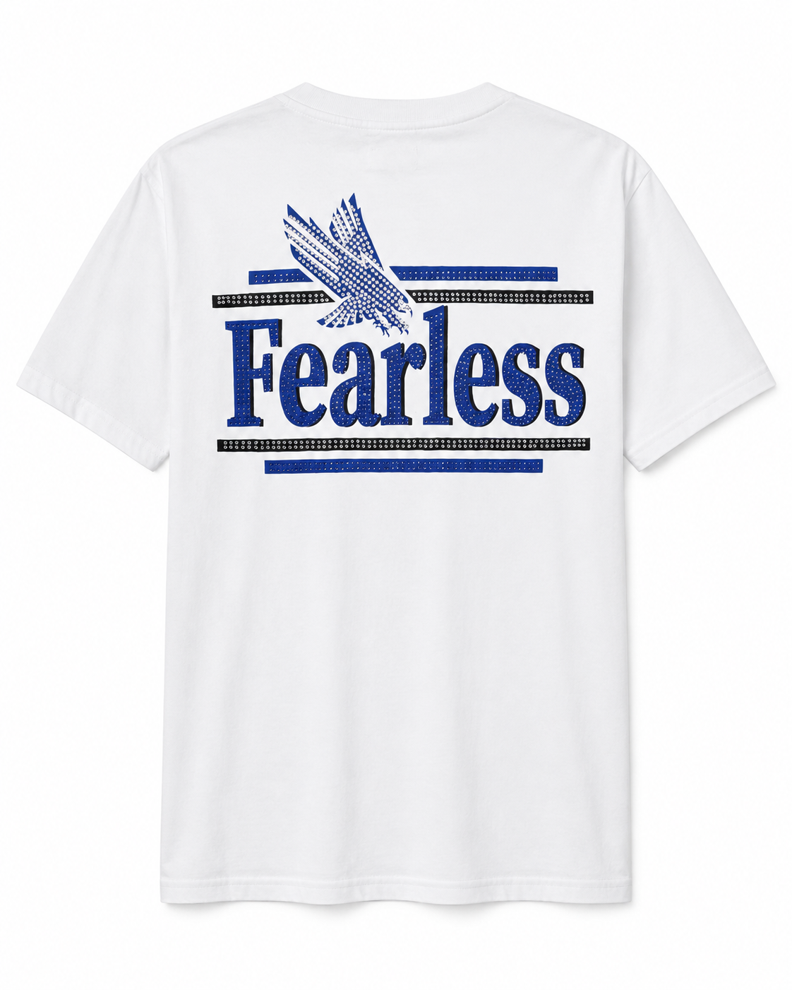 MEN'S FEARLESS S/SLV TEE - WHITE/ROYAL