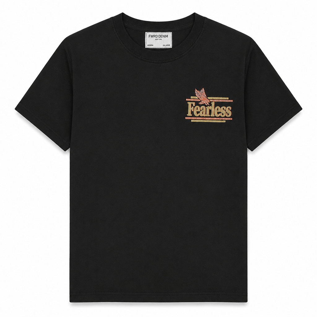 MEN'S FEARLESS S/SLV TEE - BLACK/TIMBER