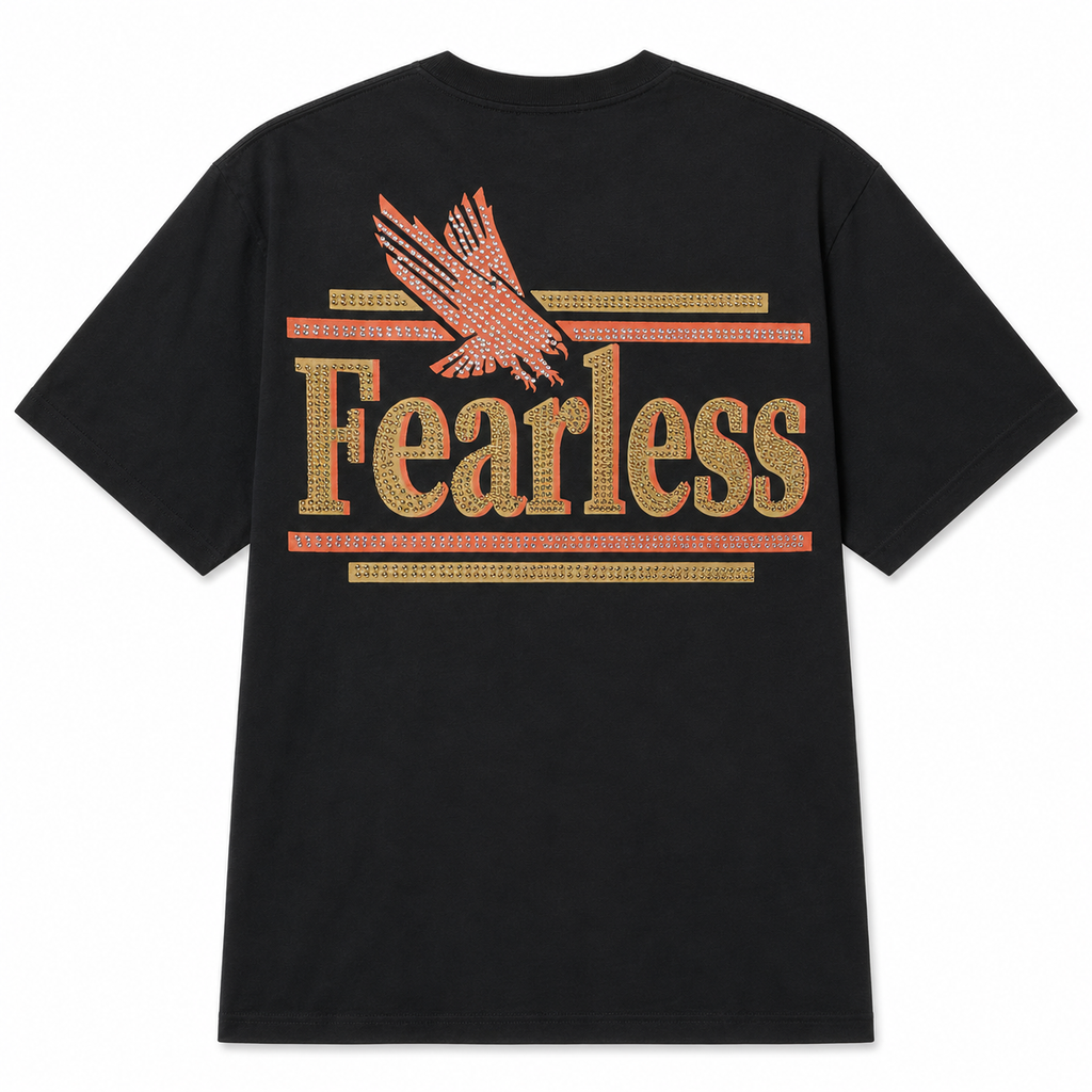 MEN'S FEARLESS S/SLV TEE - BLACK/TIMBER