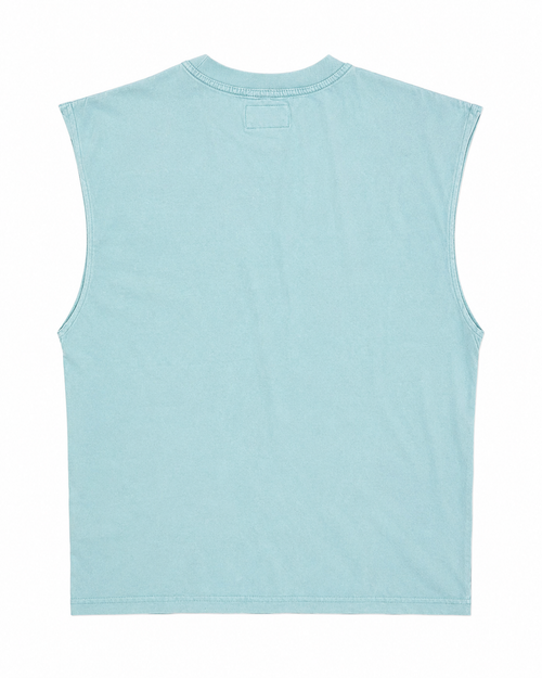 FWRD Denim Sinner Rhinestone Skeleton Muscle Tee – Aqua