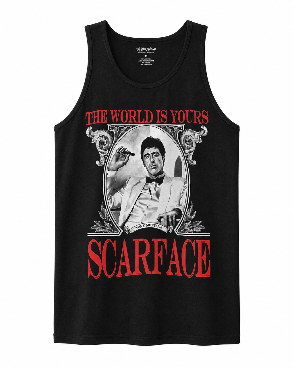 Scarface “The World Is Yours” Graphic Tank – Black