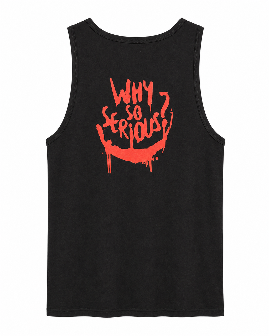 Joker “Why So Serious?” Graphic Tank - Black