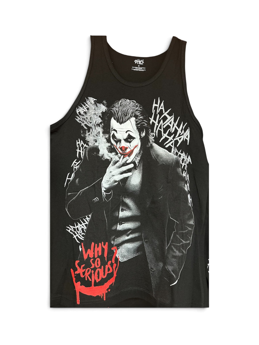 Joker “Why So Serious?” Graphic Tank - Black