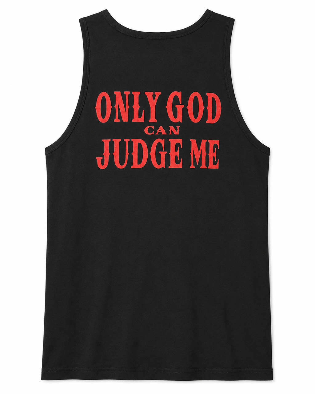 Only God Can Judge Me Praying Hands Tank – Black