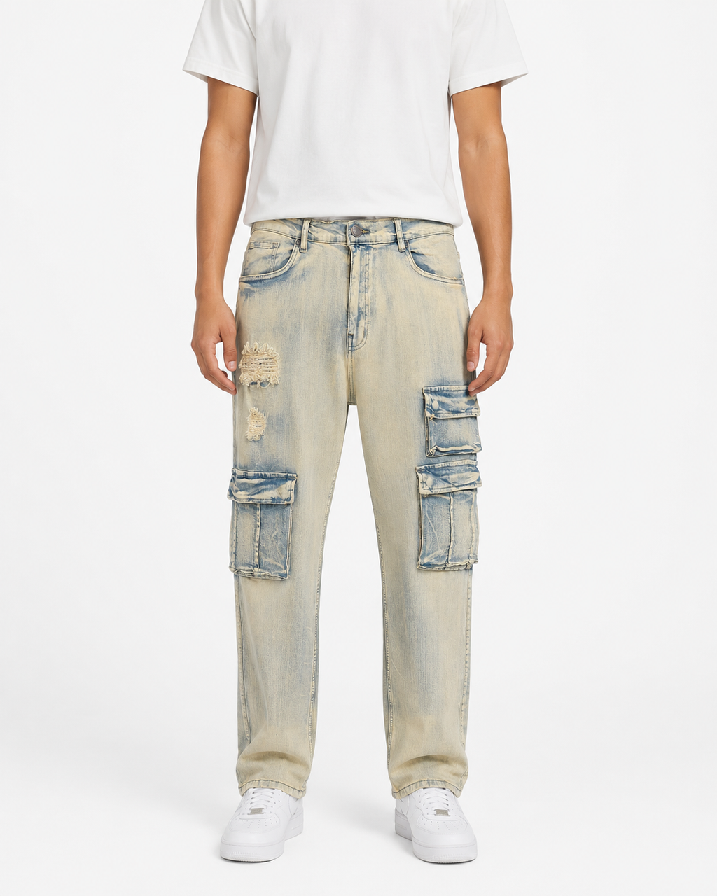 MEN'S STAPLE RELAXED STRAIGHT DENIM PANT COLLECTION - ICE TINT