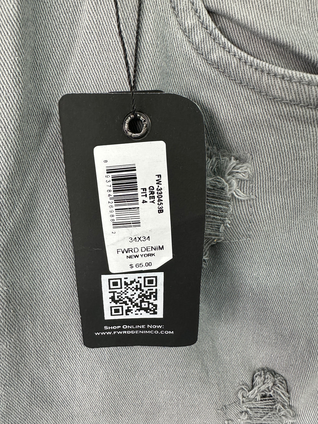 MEN'S DISTRESSED RELAXED TWILL PANT COLLECTION - GREY