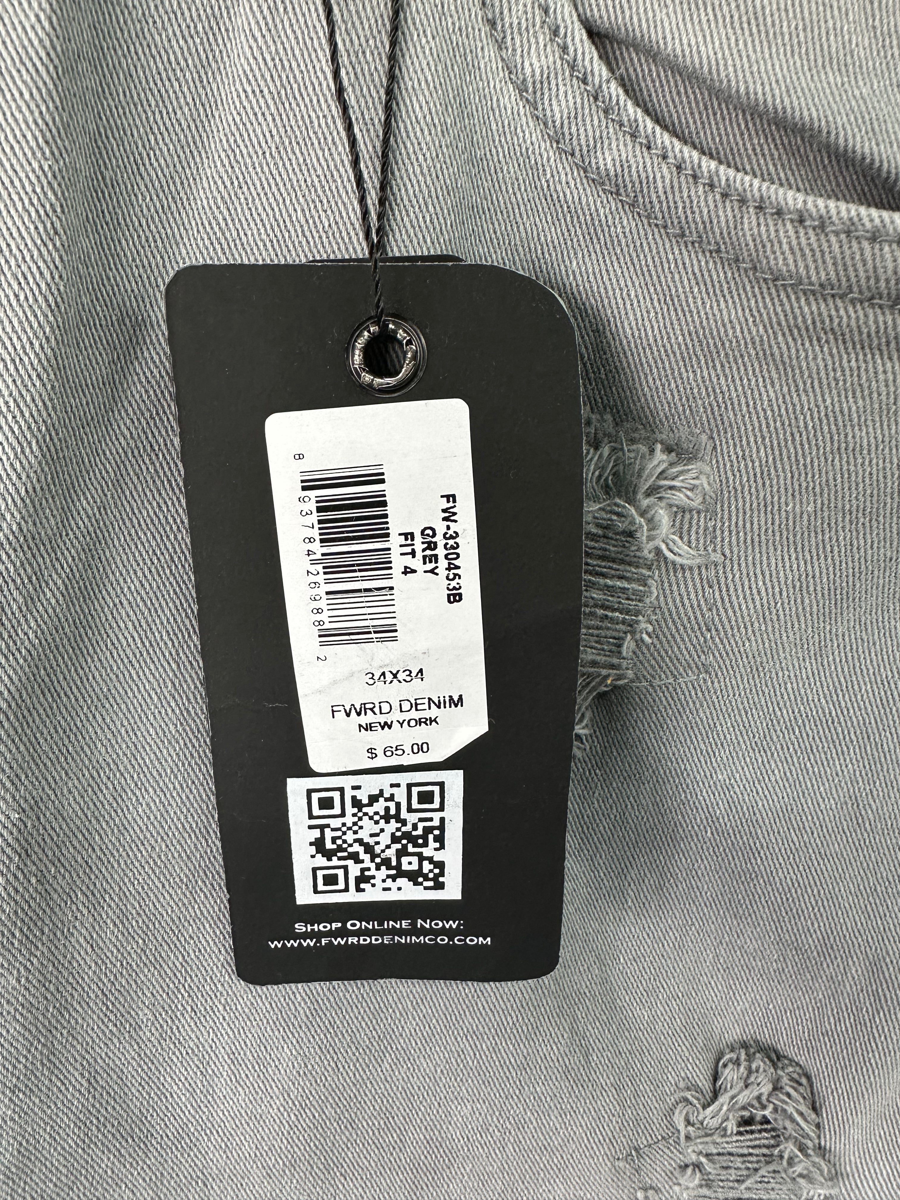 MEN'S DISTRESSED RELAXED TWILL PANT COLLECTION - GREY