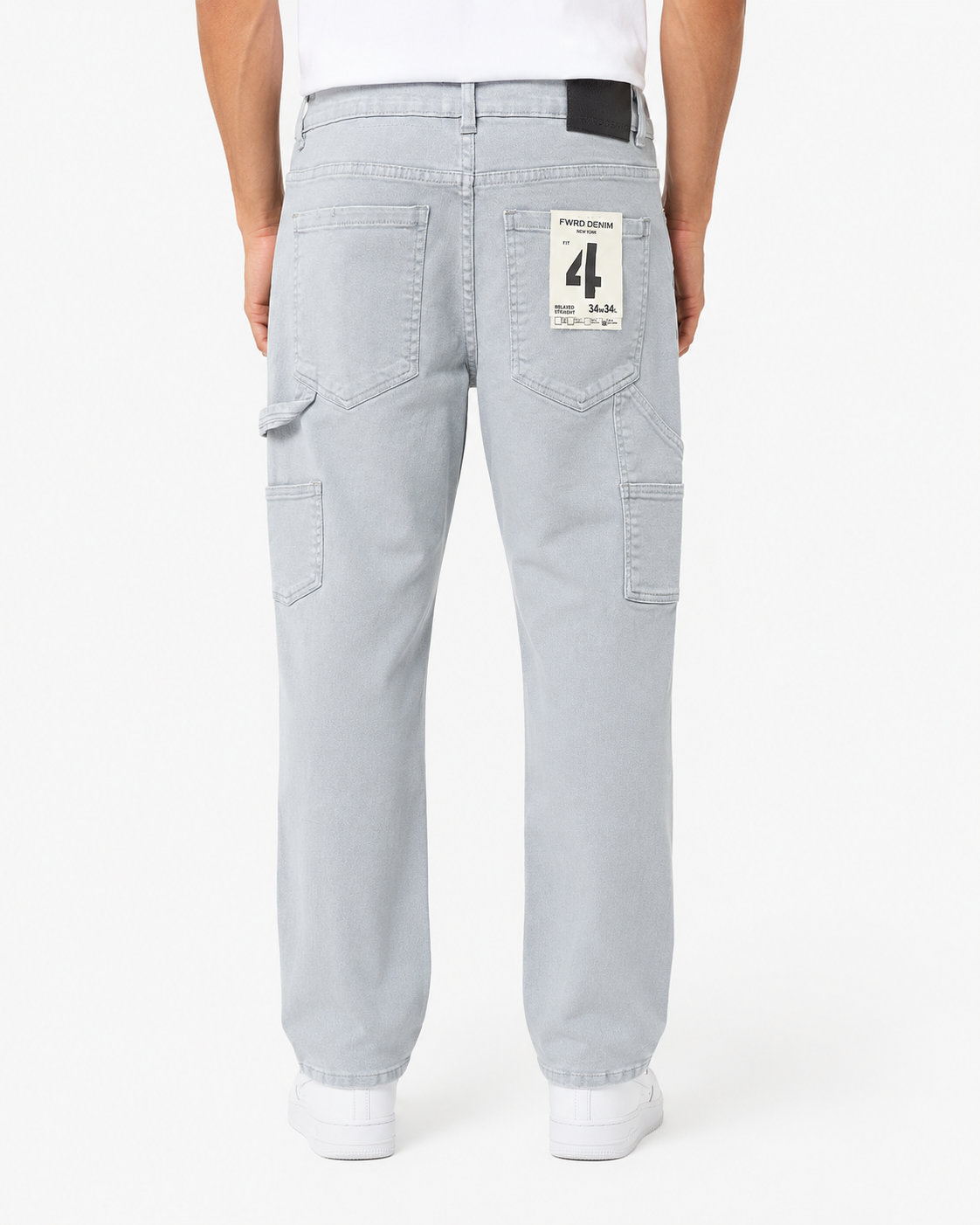 MEN'S DISTRESSED RELAXED TWILL PANT COLLECTION - GREY