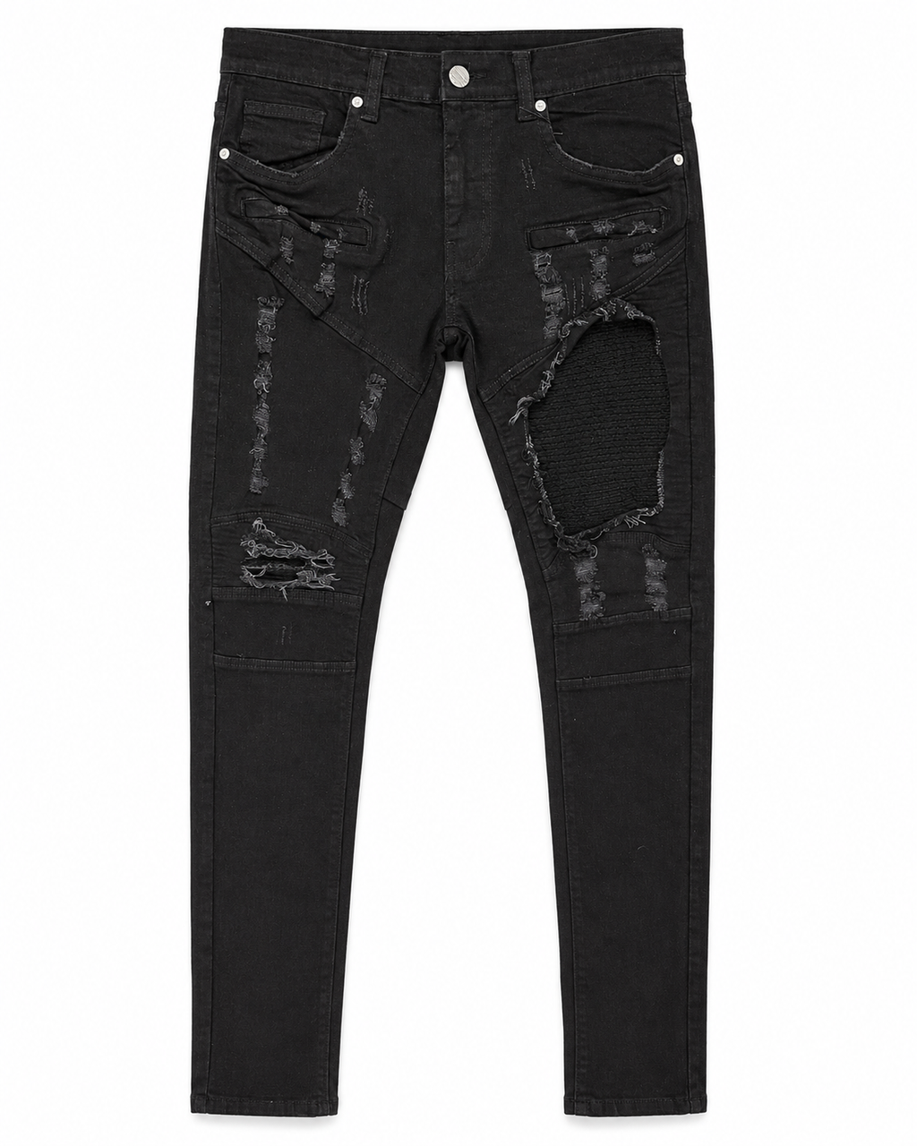 MEN'S MOTORCROSS SLIM DENIM JEAN - JET BLK
