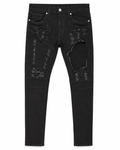 MEN'S MOTORCROSS SLIM DENIM JEAN - JET BLK