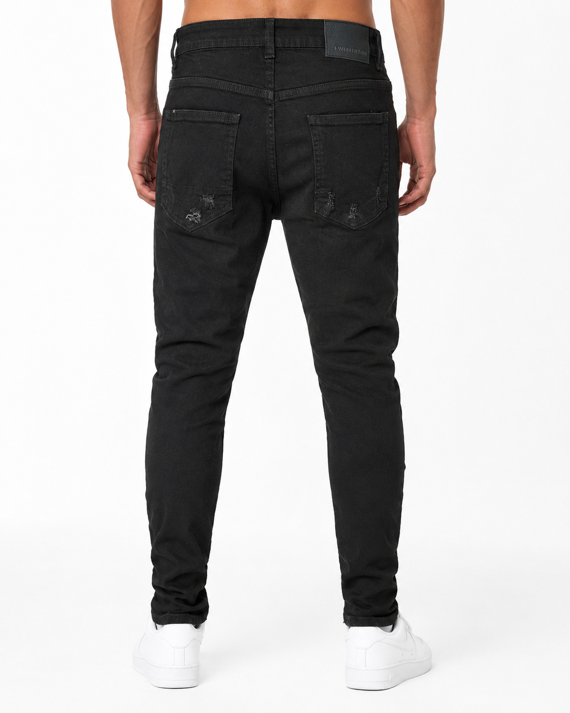 MEN'S MOTORCROSS SLIM DENIM JEAN - JET BLK