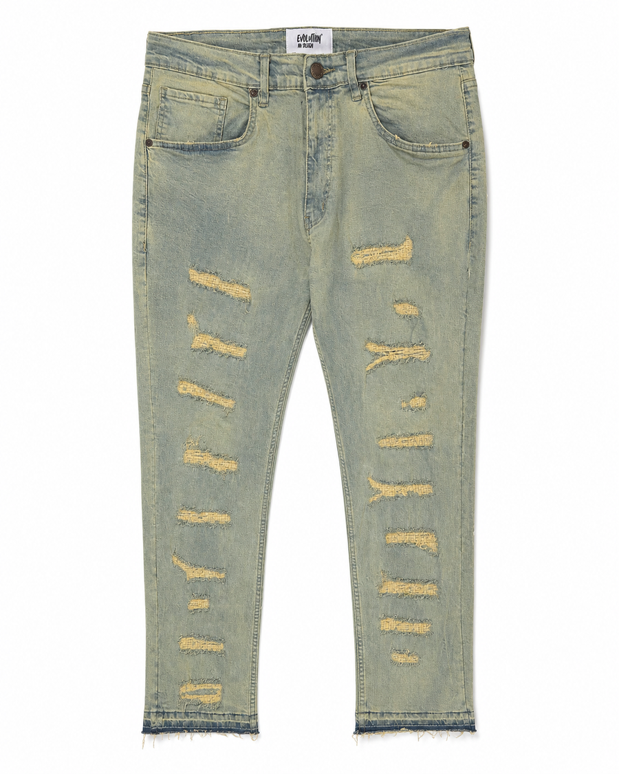 MEN'S MENDED SLIM DENIM PANT COLLECTION - ICE TINT
