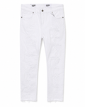 MEN'S MENDED SLIM TWILL PANT COLLECTION - PURE BRIGHT WHITE