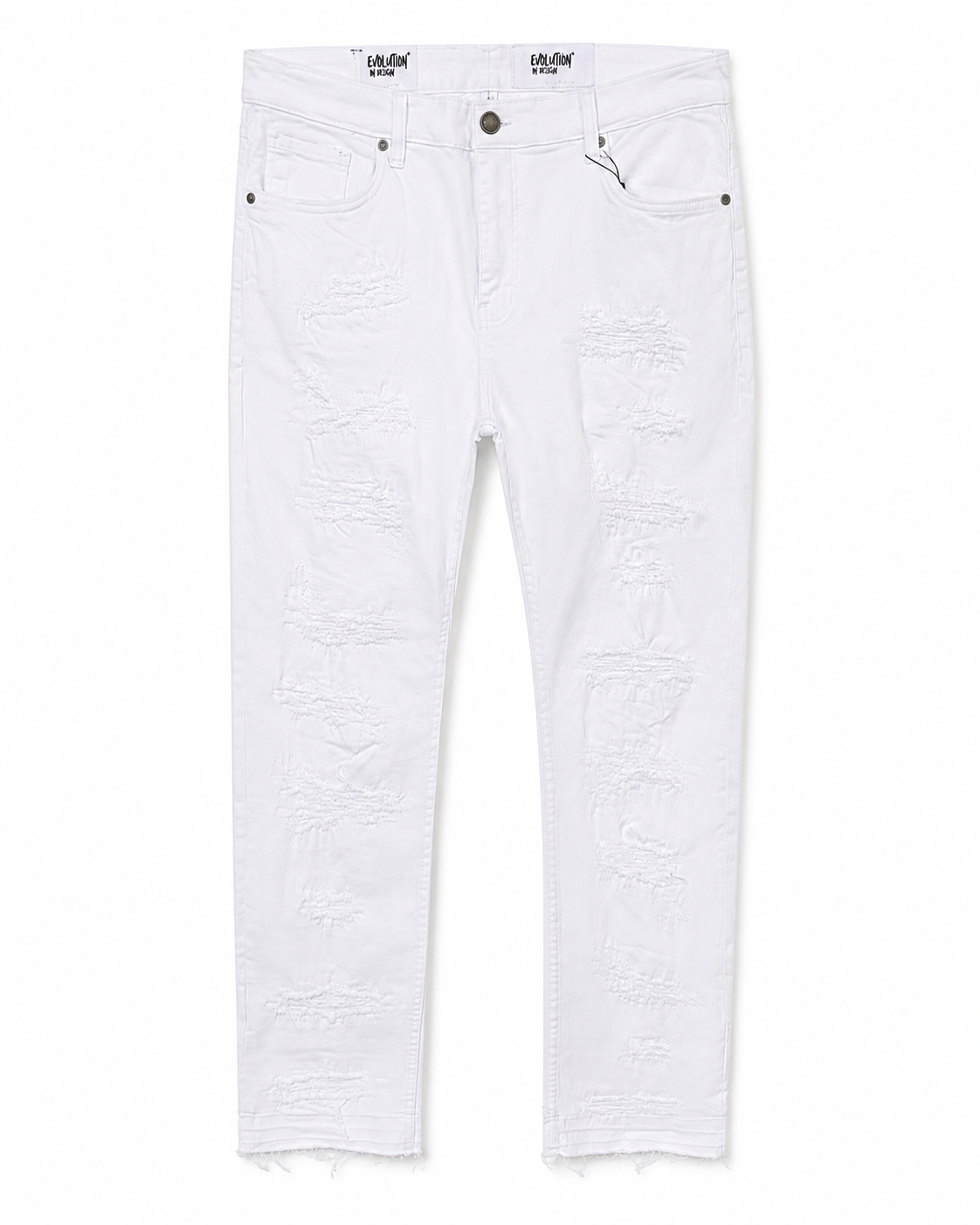 MEN'S MENDED SLIM TWILL PANT COLLECTION - PURE BRIGHT WHITE