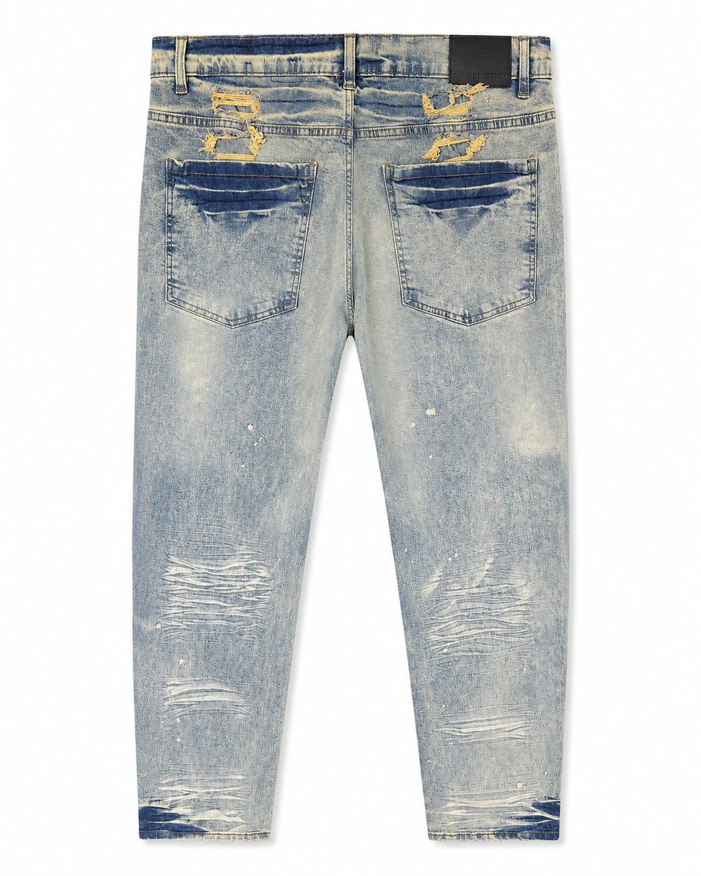 MEN'S CHOPPED RELAXED STRAIGHT DENIM PANT - ICE TINT