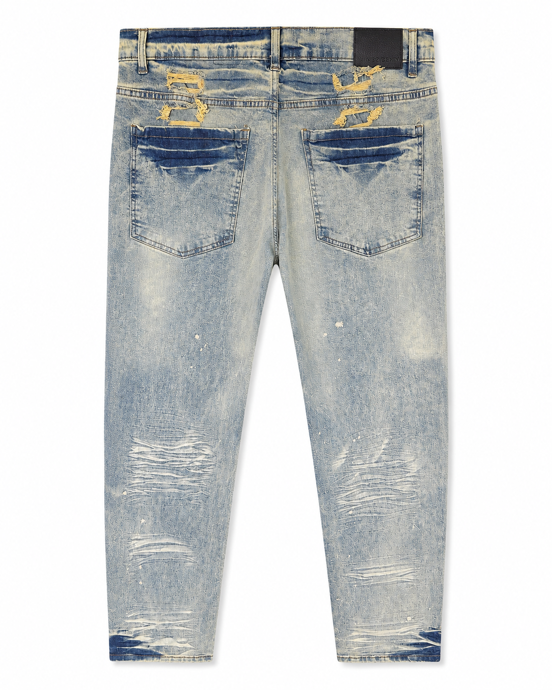 MEN'S CHOPPED RELAXED STRAIGHT DENIM PANT - ICE TINT