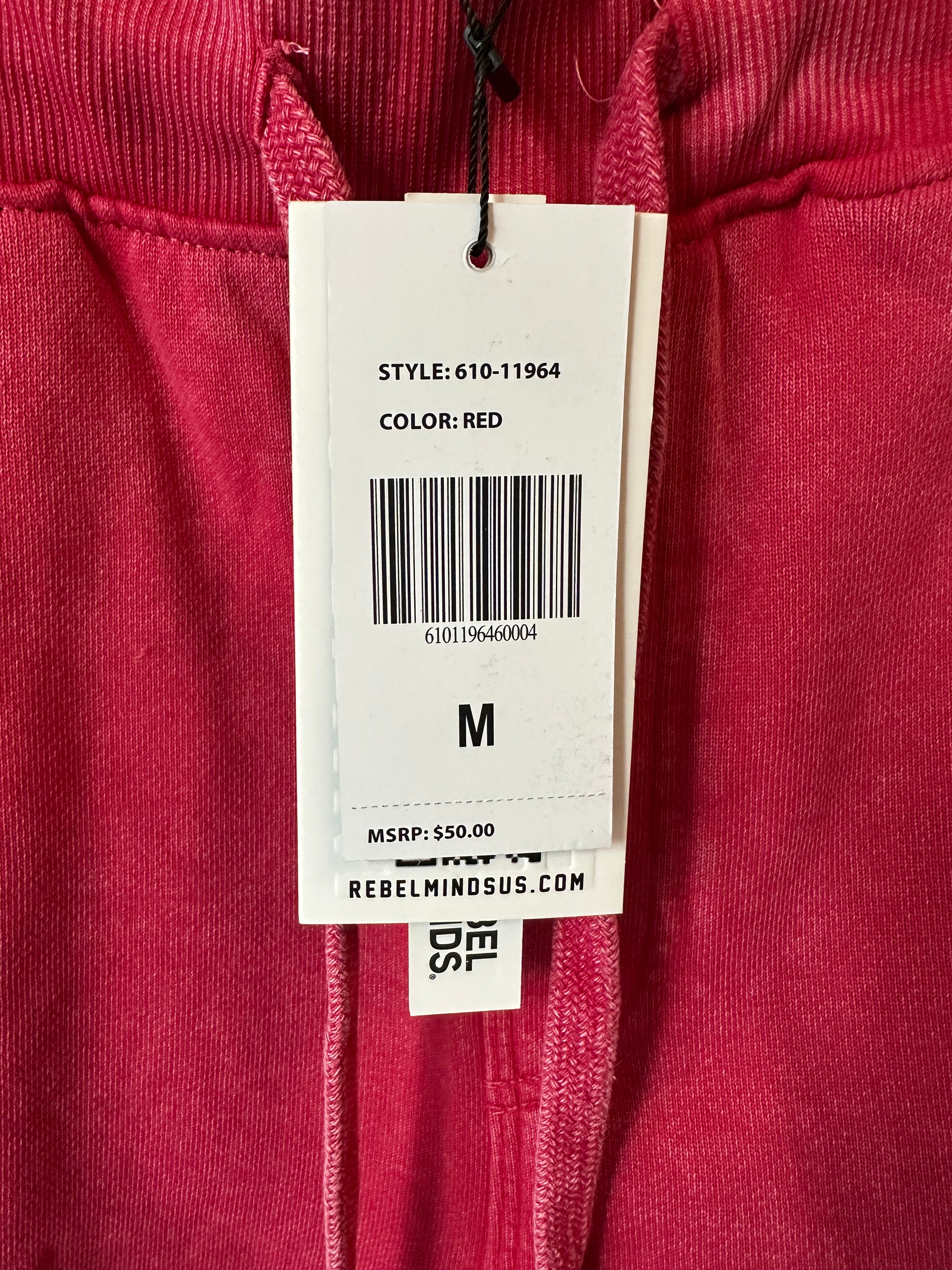 Rebel Minds Saint Cross Washed Shorts – Red