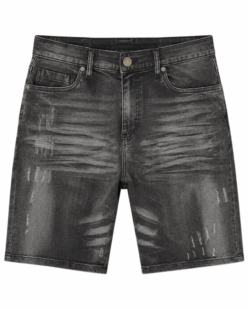 MEN'S FADED DENIM SHORTS COLLECTION - WASH BLK