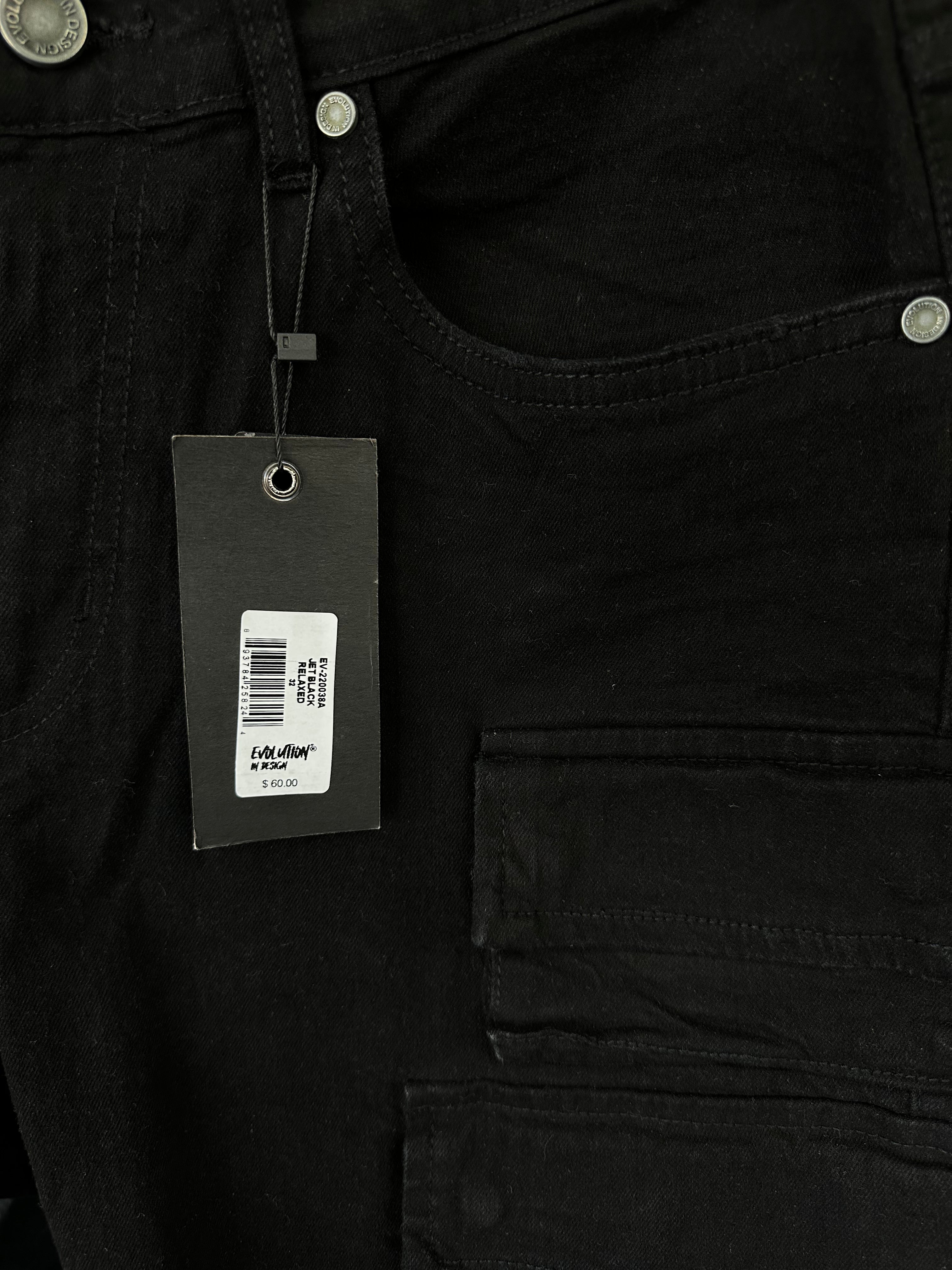 MEN'S STAPLE DENIM SHORTS COLLECTION - JET BLACK
