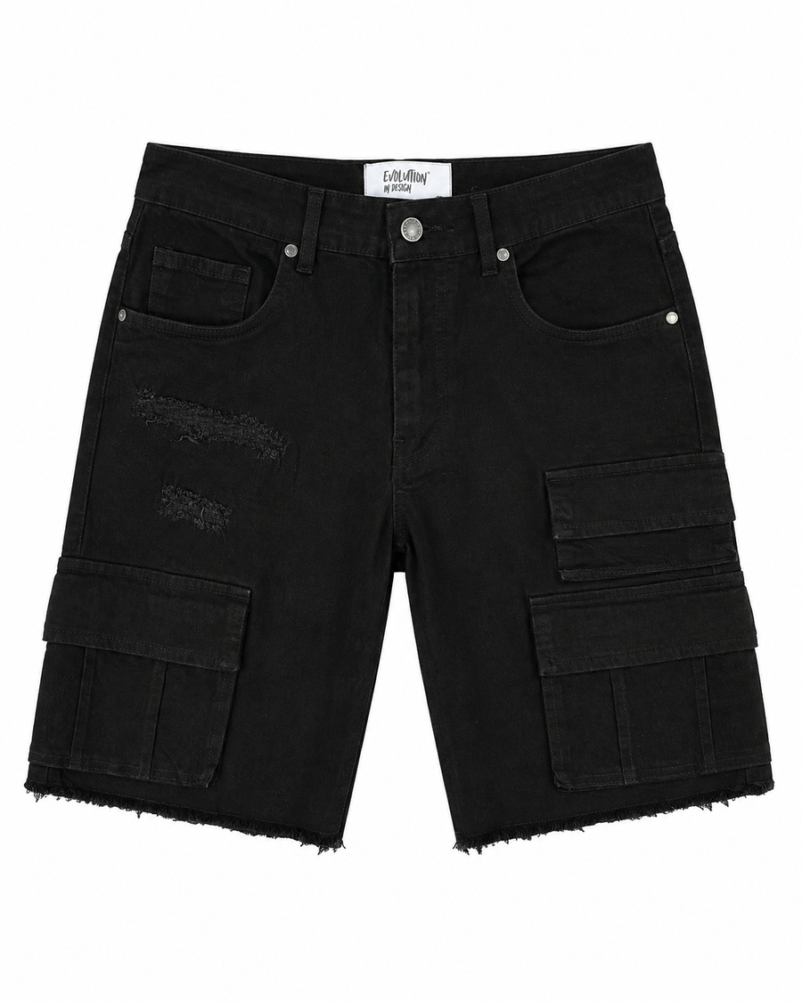 MEN'S STAPLE DENIM SHORTS COLLECTION - JET BLACK