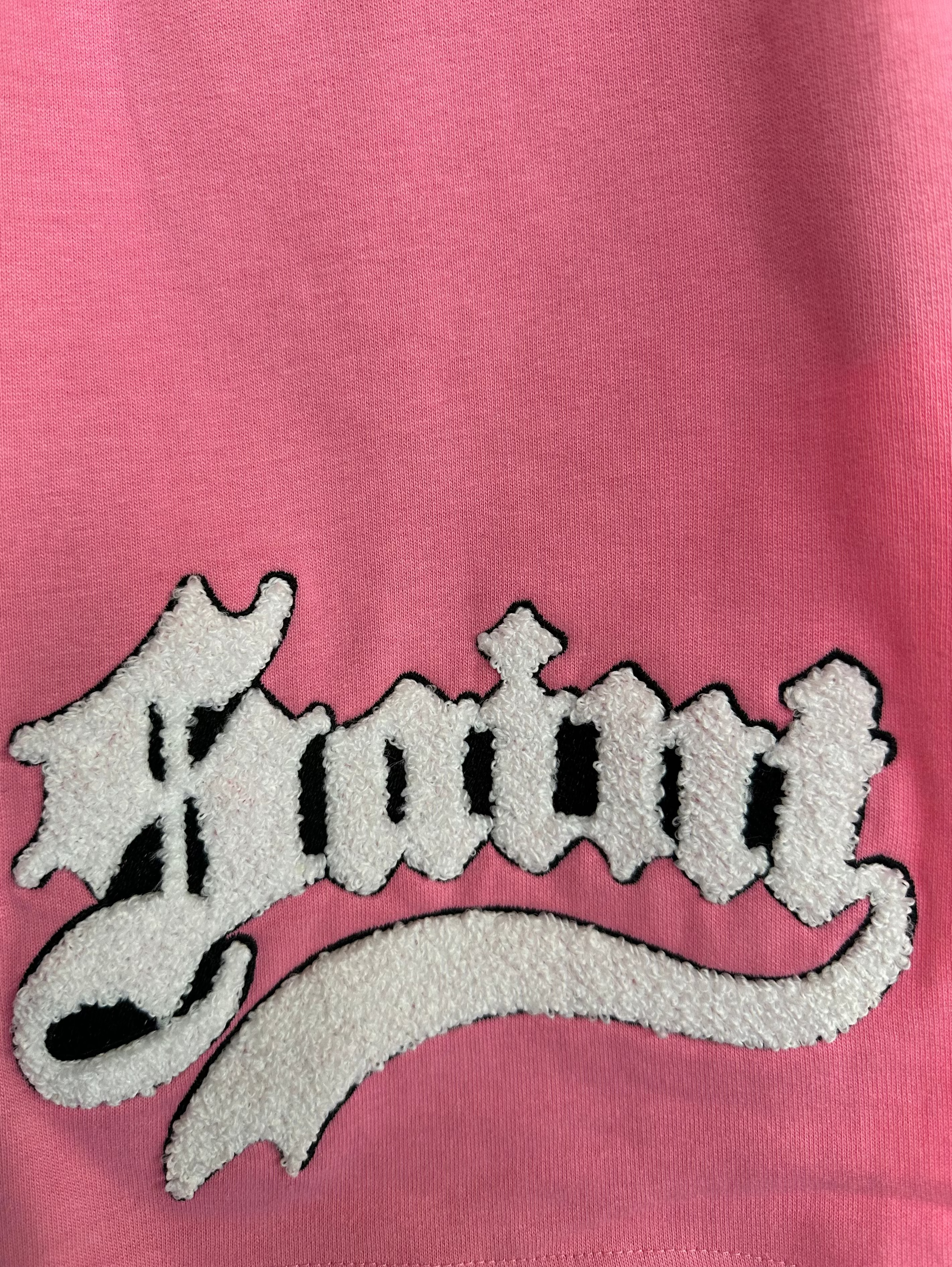 Rebel Minds Saint Embroidered Sweat Shorts – Pink