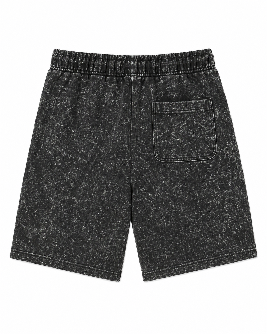 Rebel Minds Spartans Acid-Wash Shorts – Black/Red