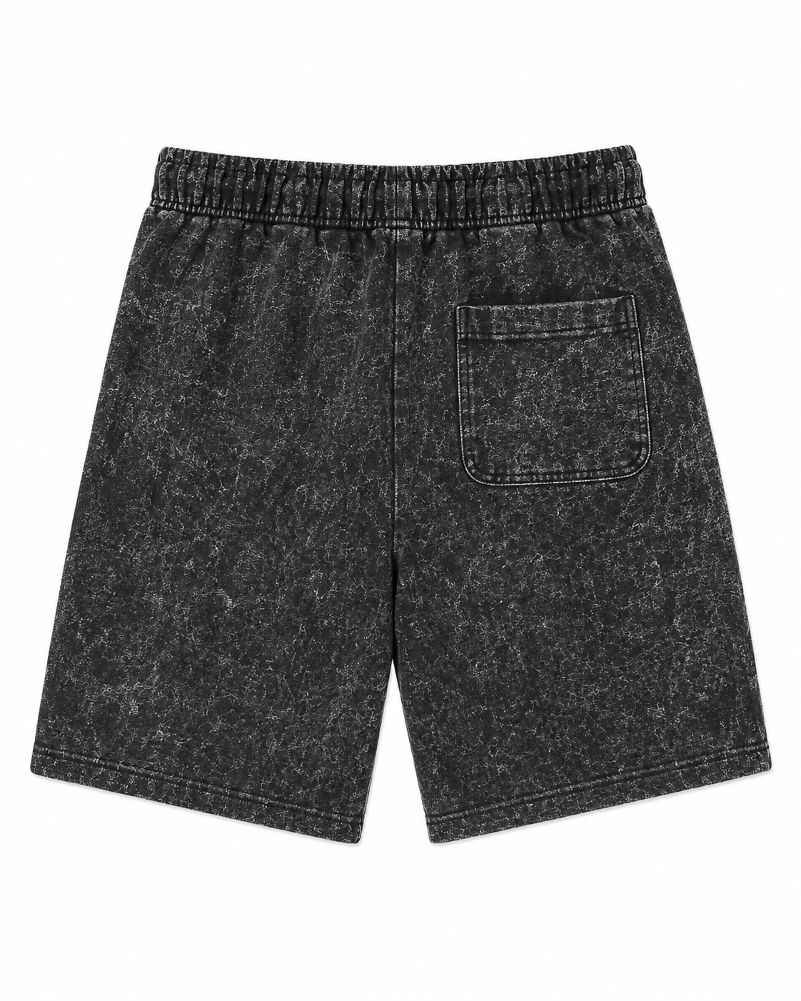 Rebel Minds Spartans Acid-Wash Shorts – Black/Red