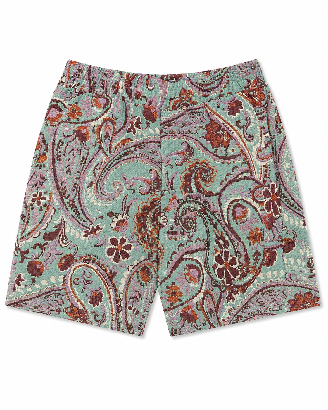 Rebel Minds Paisley Jacquard Shorts – Mint